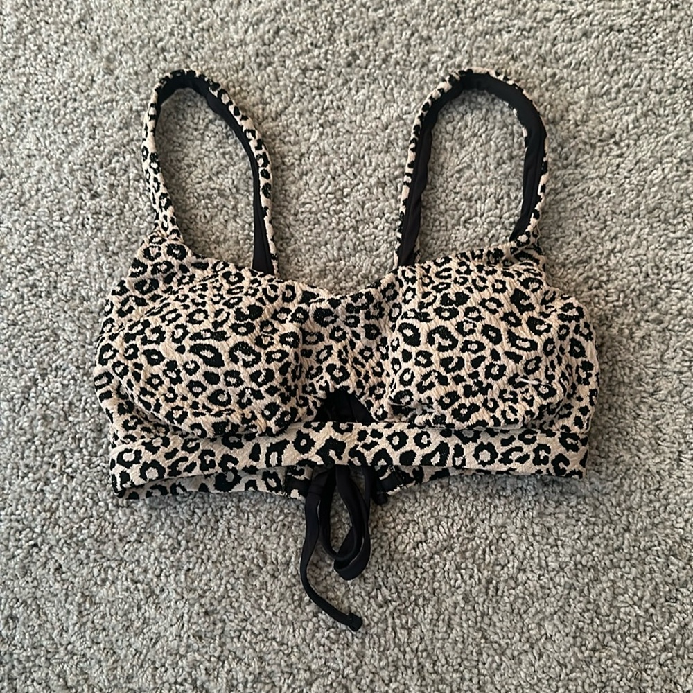 Cheetah leopard swim top